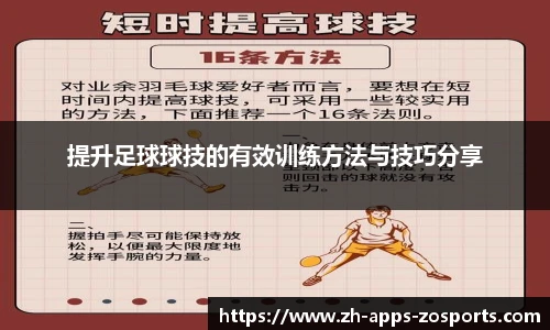 提升足球球技的有效训练方法与技巧分享